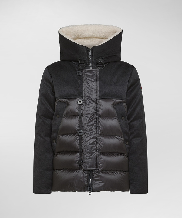 Padded, two-material jacket with teddy-like coating - Peuterey