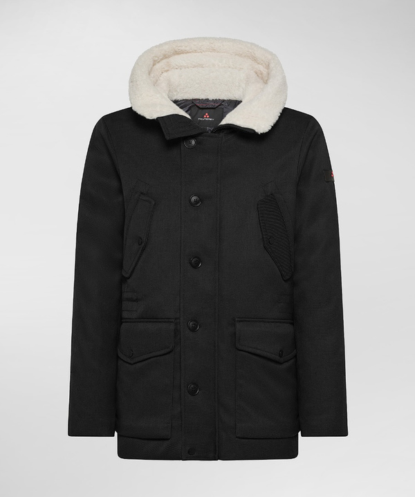 Double Material Jacket With Teddy-Bear Lining - Peuterey