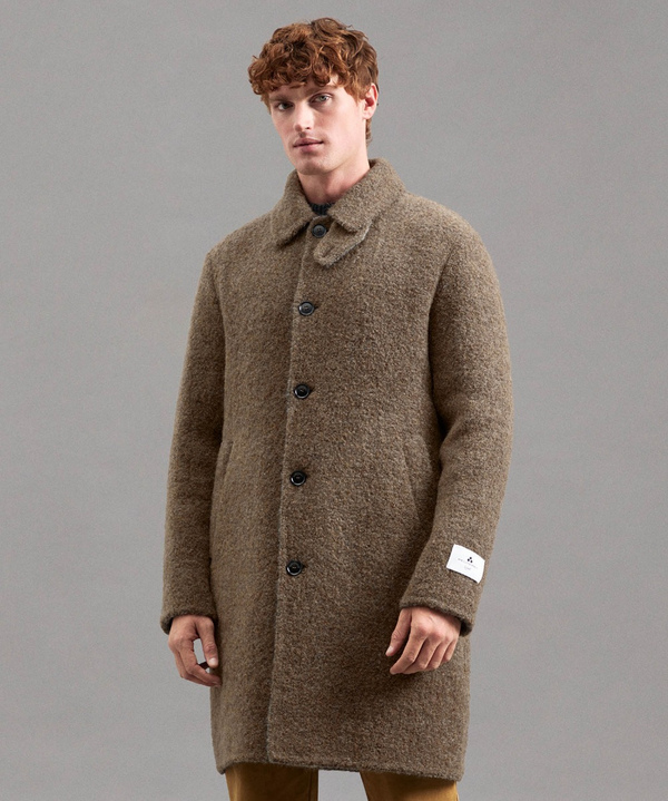 Cappotto In Lana Mohair E Alpaca - Peuterey