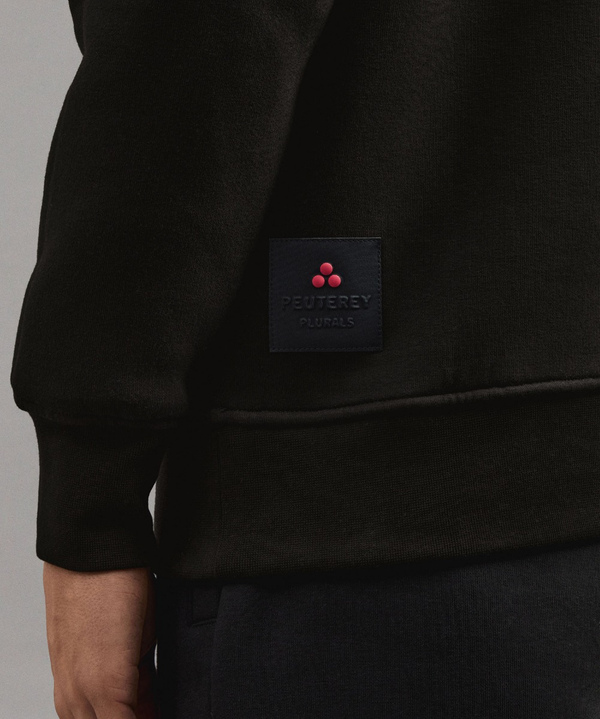 RUNDHALS-SWEATSHIRT AUS ANGERAUTER BAUMWOLLE - Peuterey