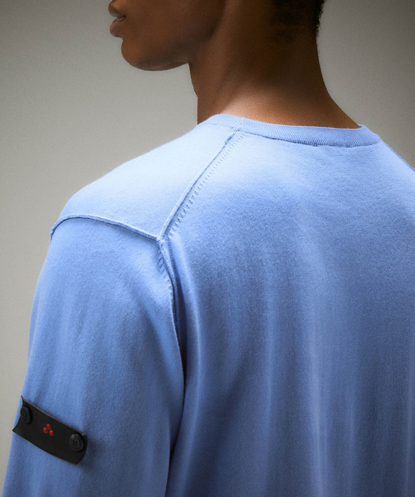 Pullover aus Baumwolltrikot mit kontrastierenden Details - Peuterey