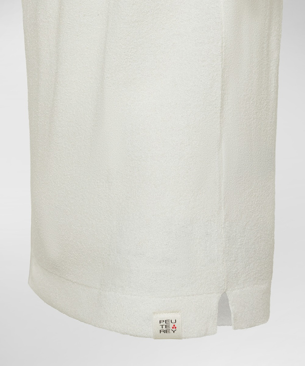 Poloshirt aus Baumwoll-Nylon-Trikot mit Frottee-Effekt - Peuterey
