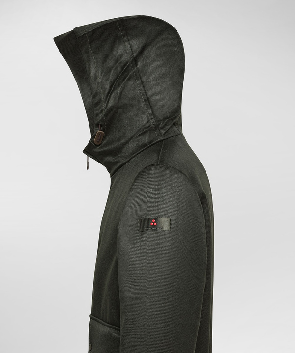 Giacca in cordura con cappuccio ecofur - Peuterey
