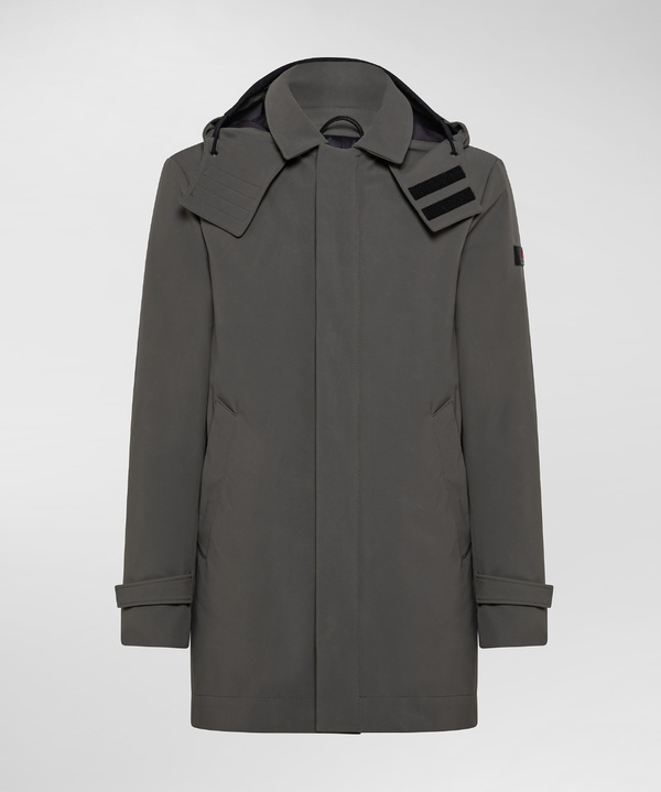 TRENCHCOAT AUS TECHNISCHEM GEWEBE REGENABWEISEND UND WINDDICHT - Peuterey