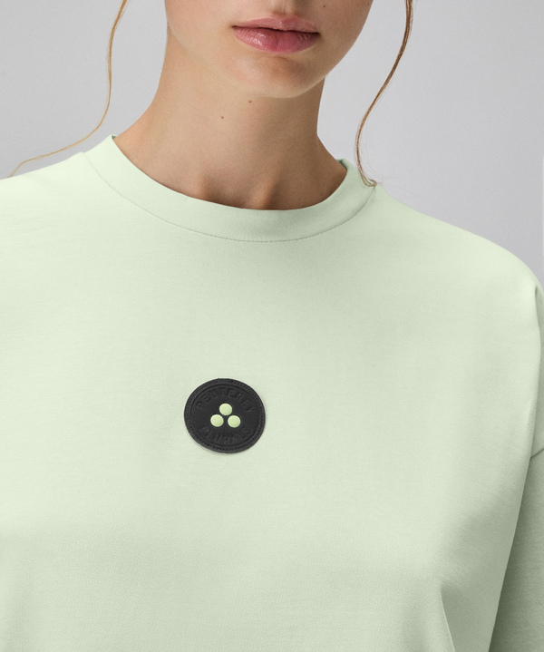 Cropped cotton T-shirt - Peuterey
