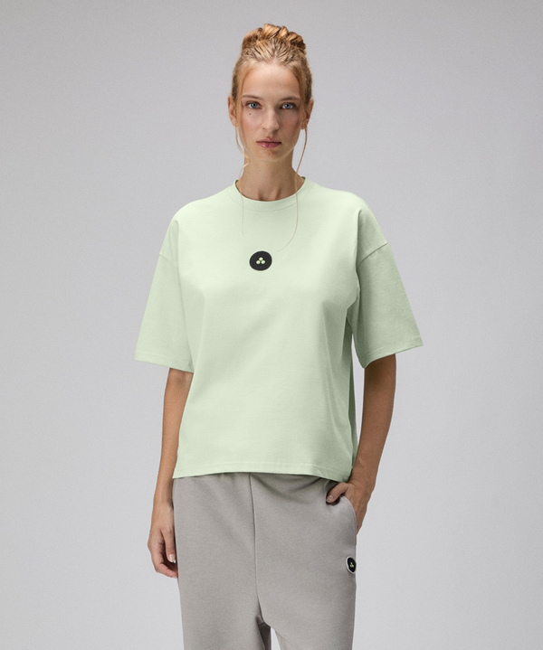 Cropped cotton T-shirt - Peuterey