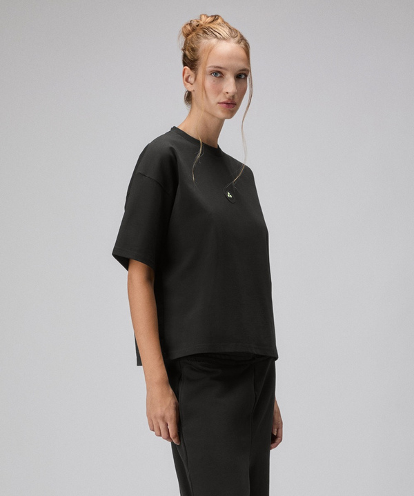 Cropped cotton T-shirt - Peuterey