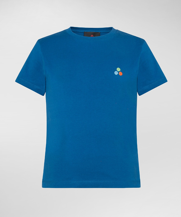 T-shirt with small multicolour logo - Peuterey