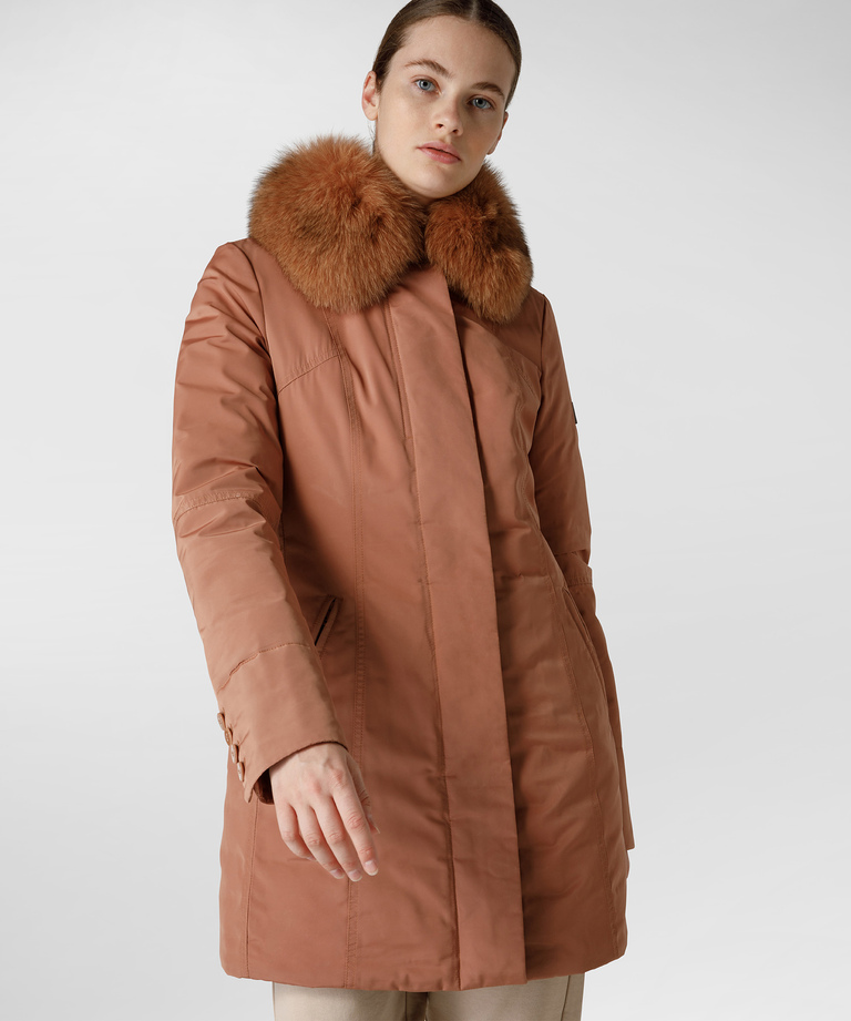Slim fit jacket with fur | Peuterey