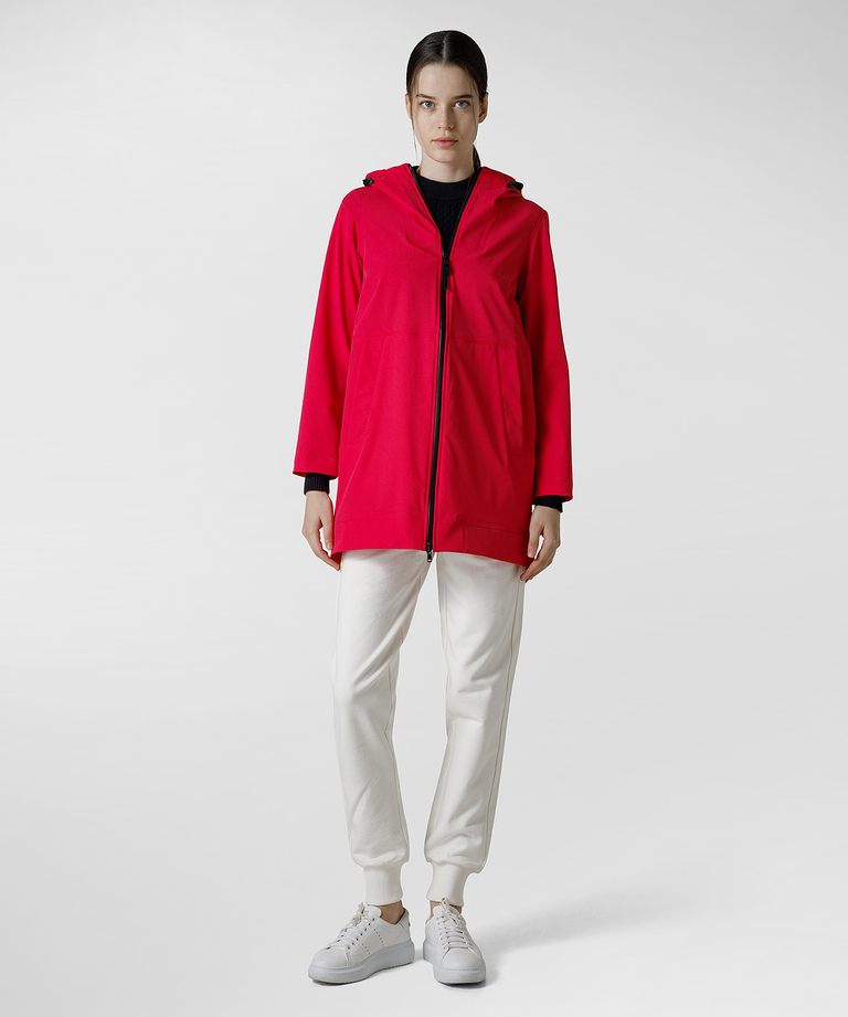 Swallow tail parka in stretch nylon - Look of the week | Peuterey