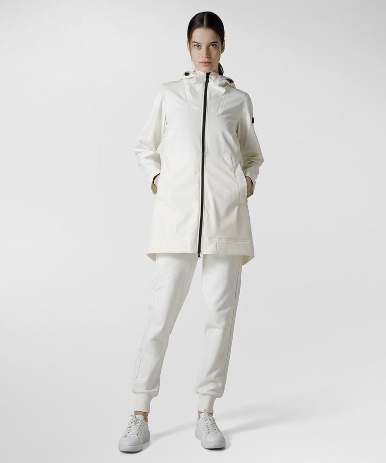 Swallow tail parka in stretch nylon - sale woman | Peuterey