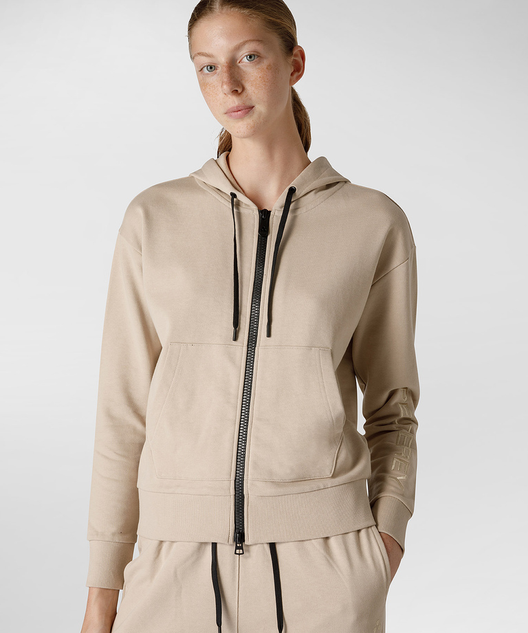 Soft fleece sweater with central zip | Peuterey