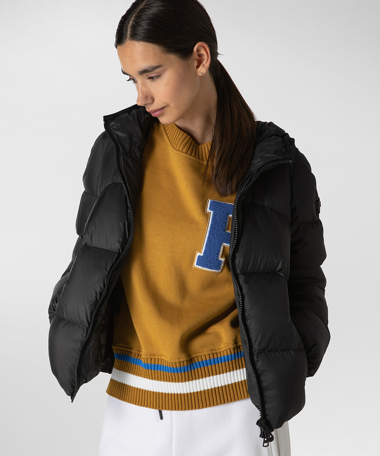 Post-consumer recycled fabric down jacket - Jacket With Recycled Down Padding | Peuterey