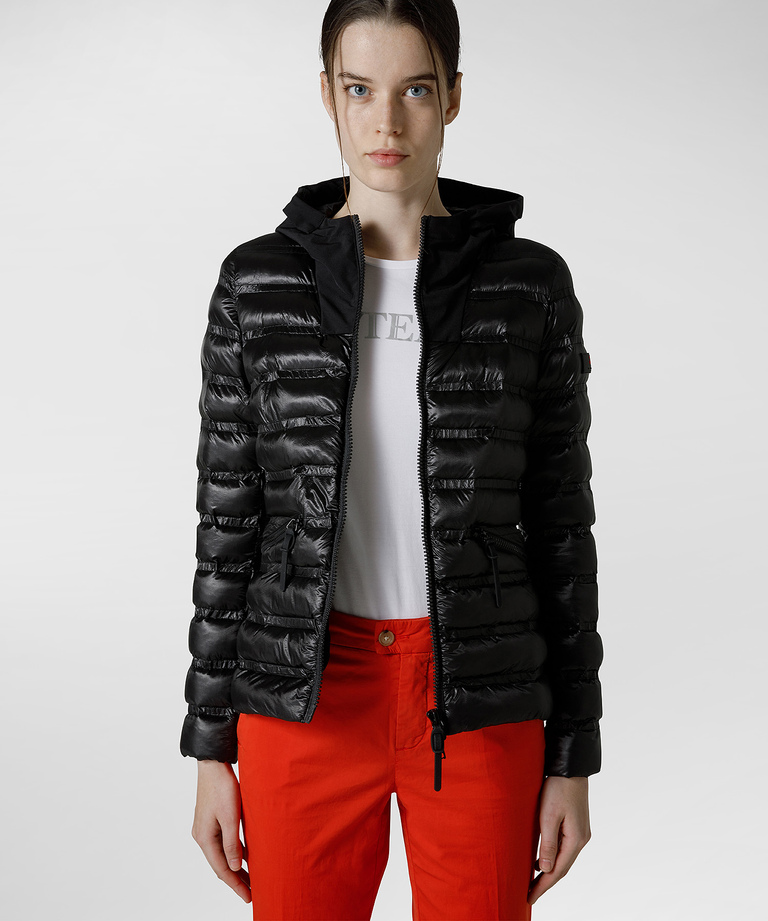 Slim fit dual fabric down jacket - sale woman | Peuterey