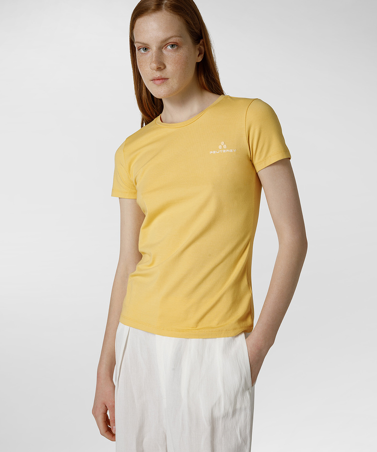 T-shirt with same-colour logo - sale woman | Peuterey