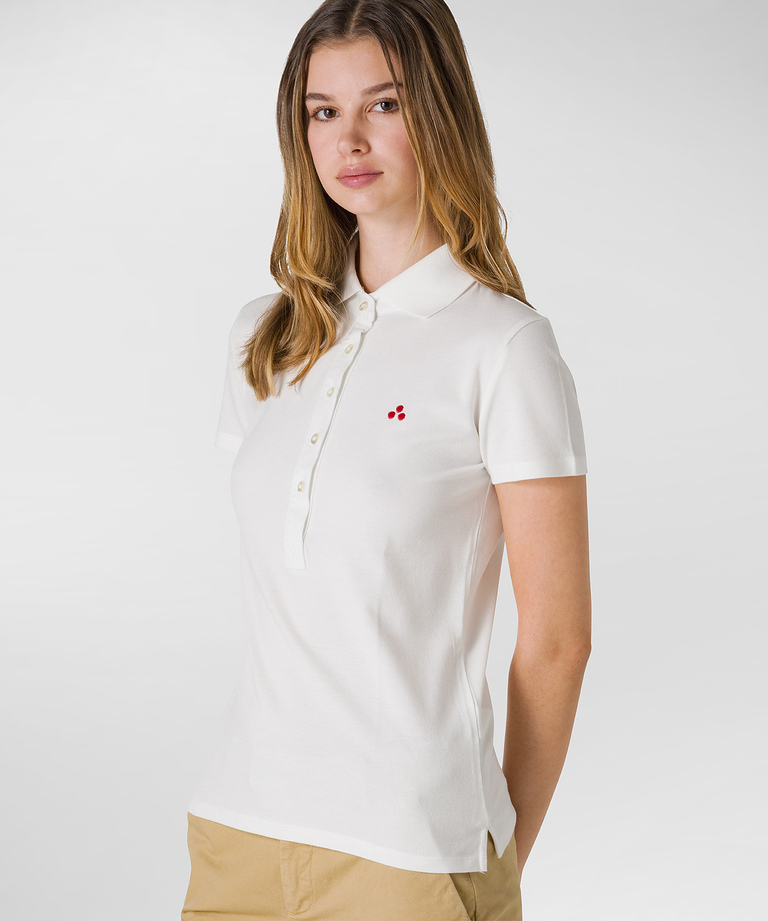 Soft pique polo with embroidered logo - Clothing & Accessories | Peuterey