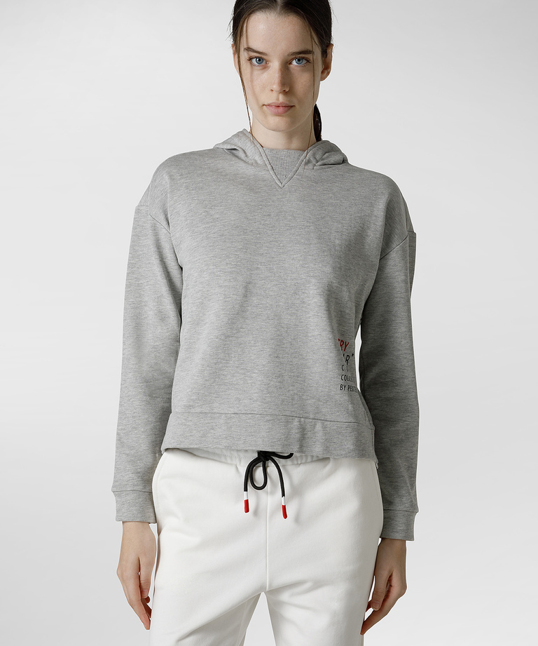 Soft fleece sweater with hood - Look of the week | Peuterey