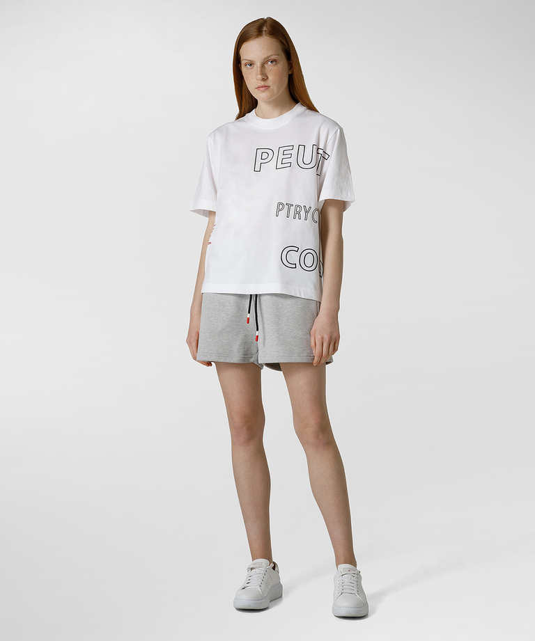 T-shirt mit gedrucktem Schriftzug - Permanent Kollektion | Peuterey