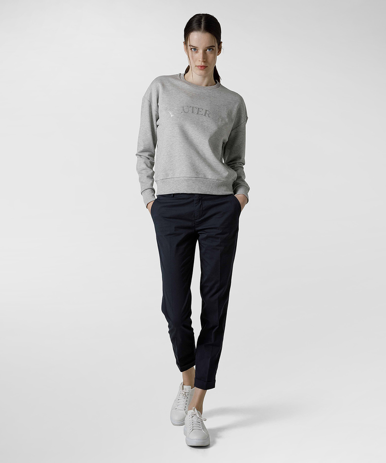 Garbardine stretch-cotton chino trousers - Trousers | Peuterey