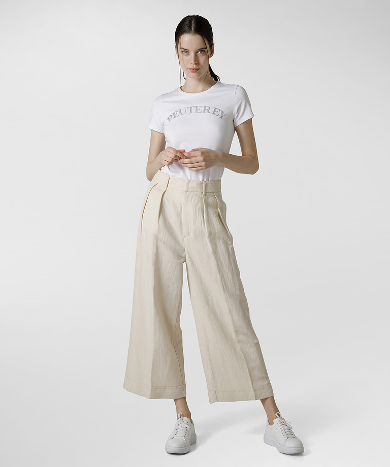 High-waist Palazzo trousers - Bestsellers | Peuterey