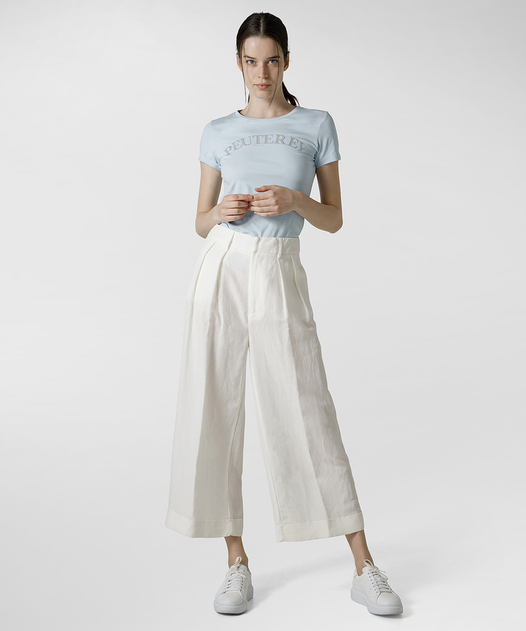 High-waist Palazzo trousers - Trousers | Peuterey