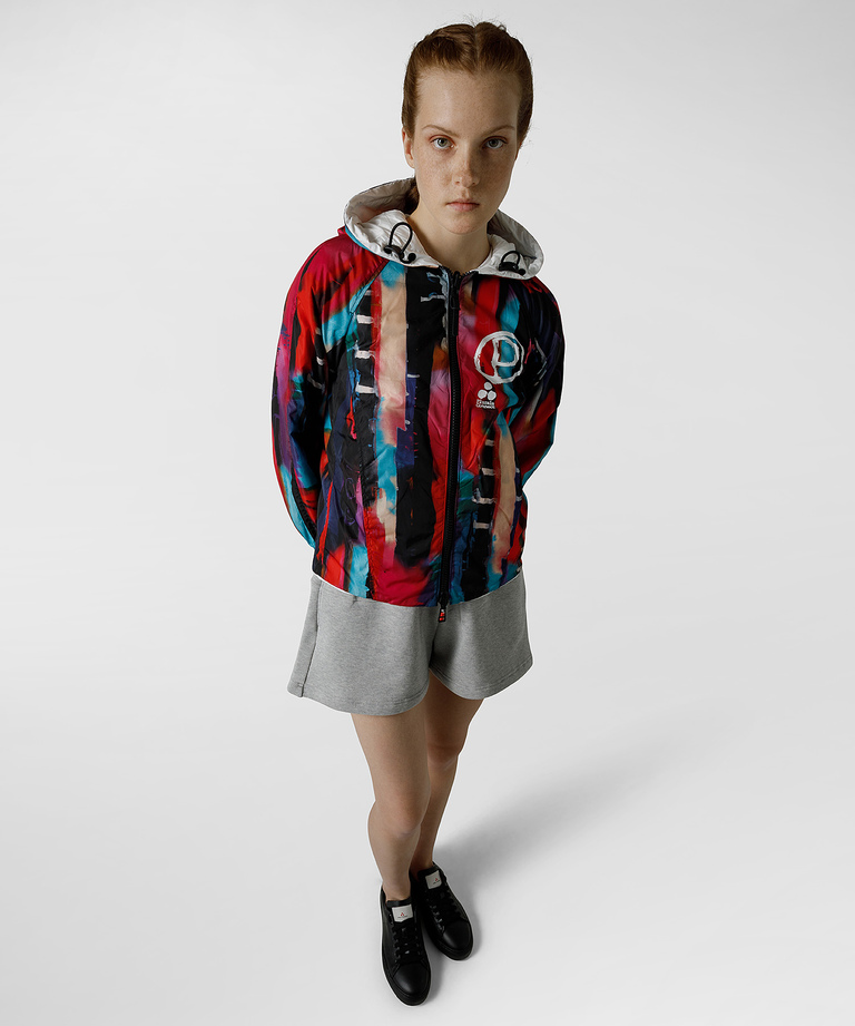 Recycled polyester bomber jacket with recycled down - Plurals Project | Peuterey