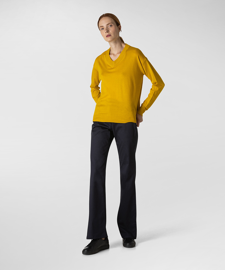 Maglia in tricot di lana fine - Collezione Donna Autunno-Inverno 2022 | Peuterey