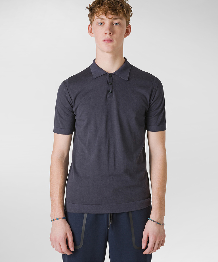 Fine knitted cotton polo - Clothing & Accessories | Peuterey