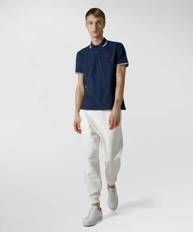 Kurzärmeliges Poloshirt aus Stretch-Baumwolle - Hero Products | Peuterey