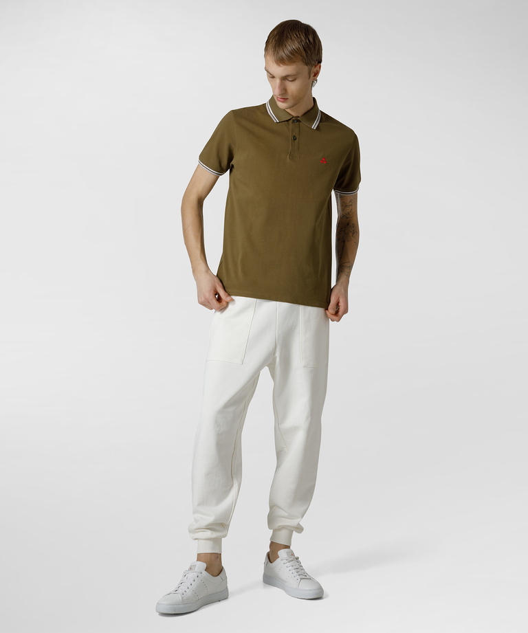 Kurzärmeliges Poloshirt aus Stretch-Baumwolle | Peuterey