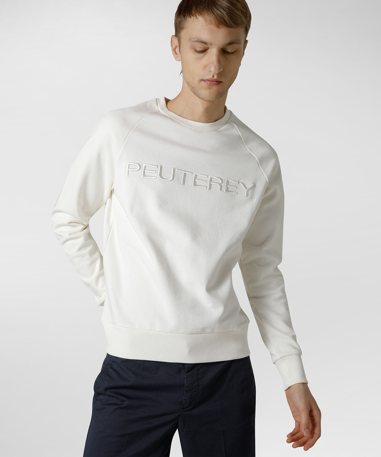 Sweatshirt with front lettering - Permanent Collection | Peuterey