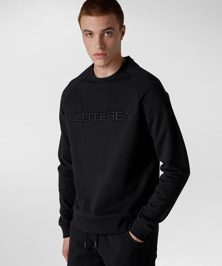 Sweatshirt with lettering on its front | Peuterey