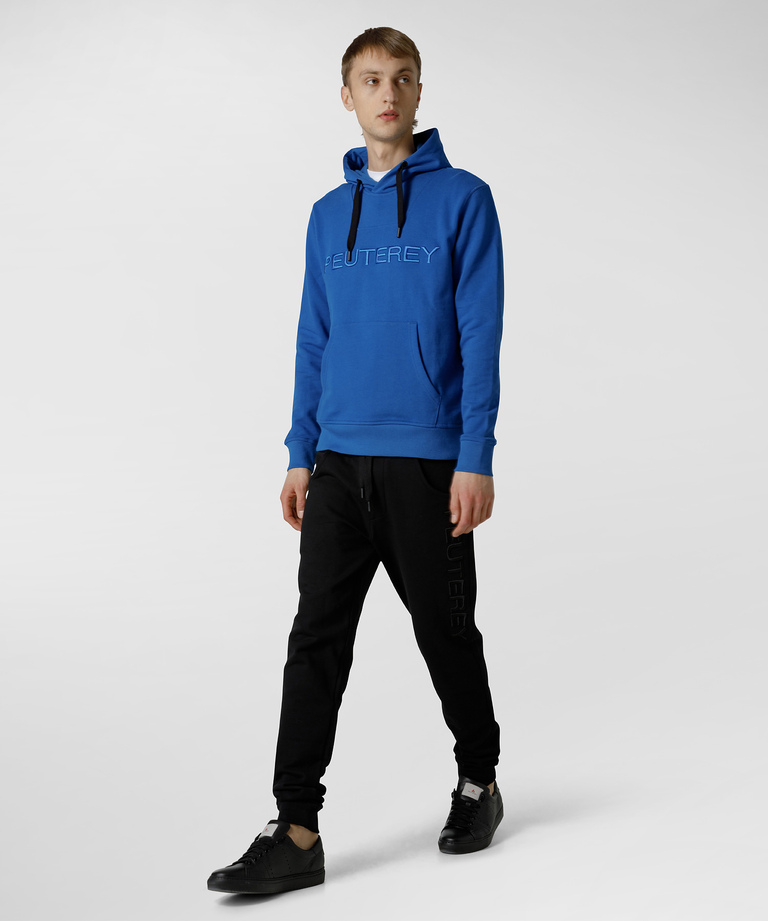 Hooded sweatshirt with front lettering - Look Of The Week | Peuterey