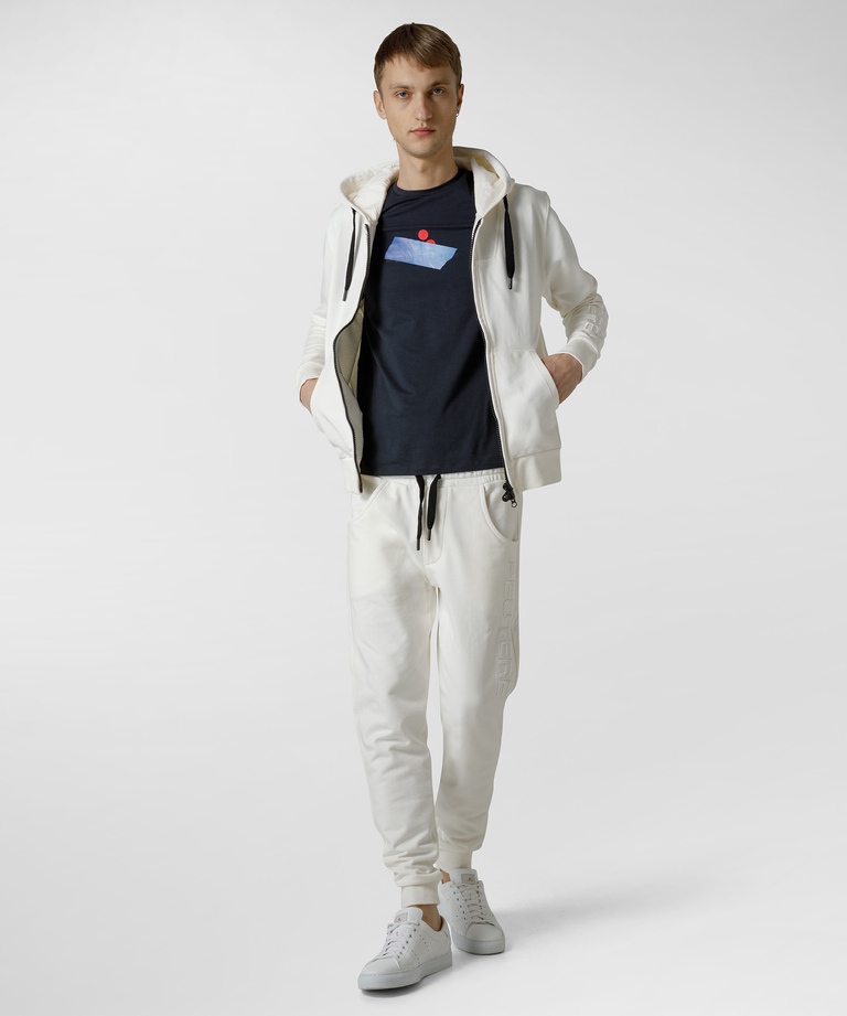 Hooded sweatshirt with dual pull zip - Top And Knitwear | Peuterey