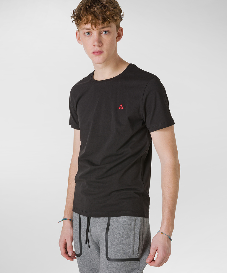 T-shirt with embroidered logo - Spring-Summer 2022 Menswear | Peuterey