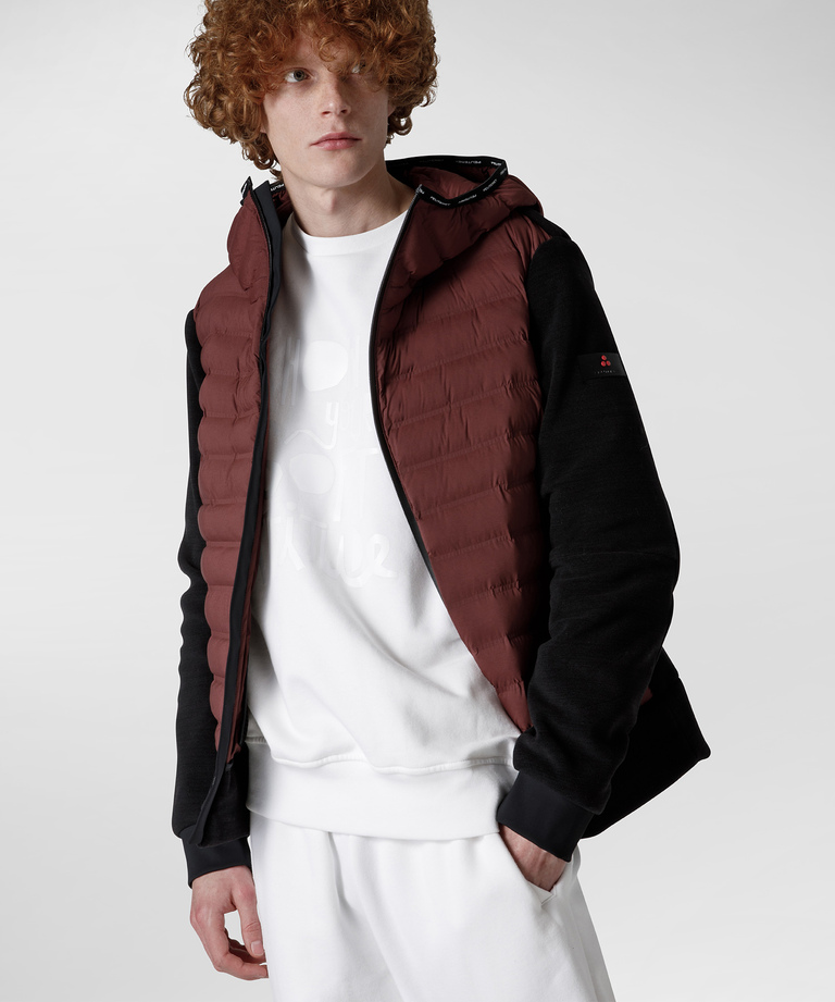 Dual-material bomber jacket - Water Repellent Jackets | Peuterey