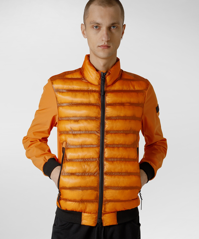 Dual-fabric bomber jacket - Jackets | Peuterey