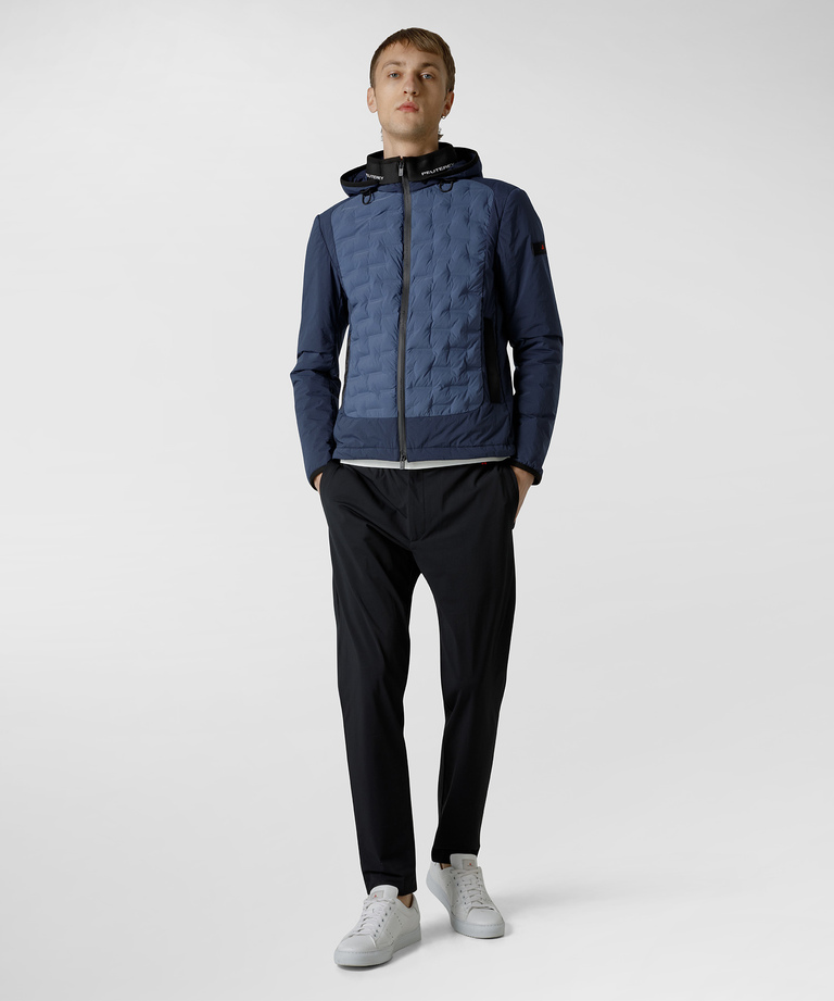 Dual-fabric bomber jacket with Primaloft padding - Jackets | Peuterey