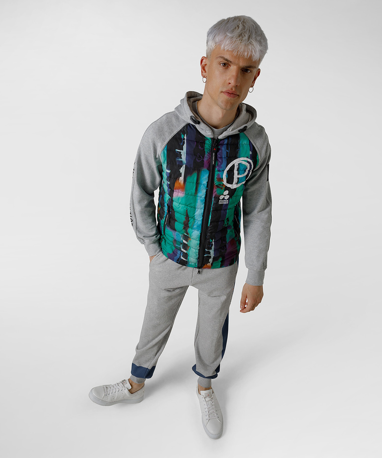 Recycled fabric bomber jacket with recycled down - PLURALS COLLECTION  | Peuterey