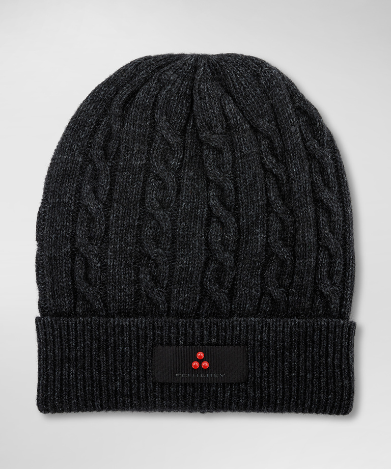 Wool blend knitted hat - Scarves and Beanies For Men | Peuterey