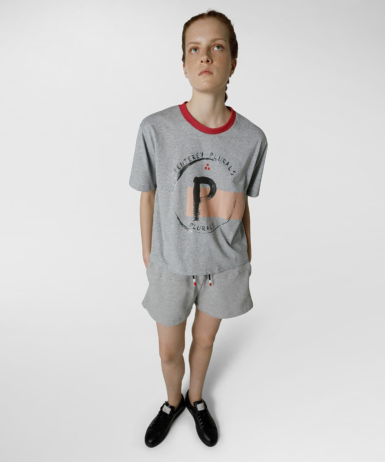 T-Shirt mit gedrucktem Schriftzug, Linie Peuterey.Plurals - PLURALS COLLECTION  | Peuterey