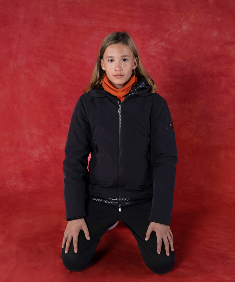 Lightweight bomber jacket with black details - Boys and Teens jackets | Peuterey