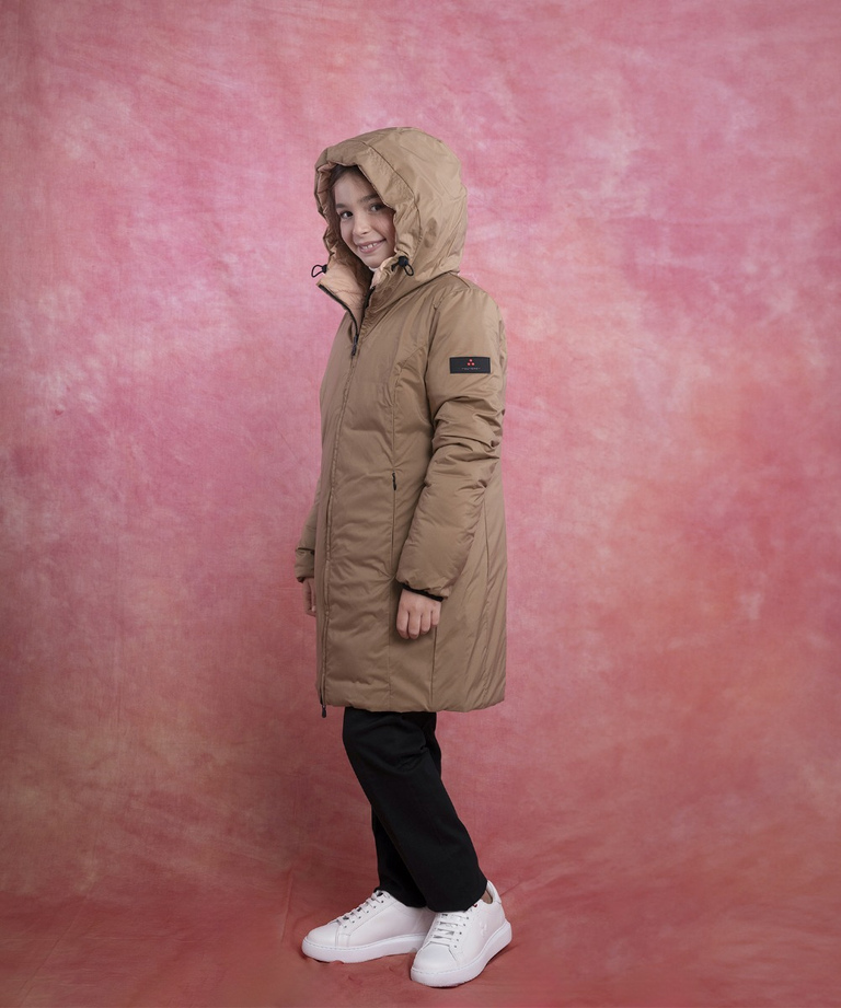 Long down jacket with patterned quilt - sale kid | Peuterey