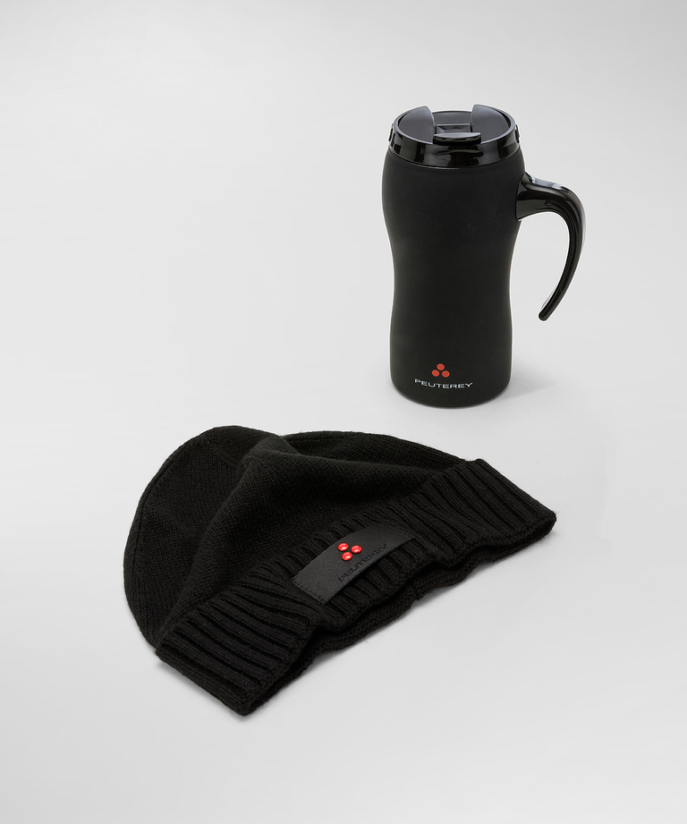 Hat and thermal mug kit - Winter accessories for Men | Peuterey