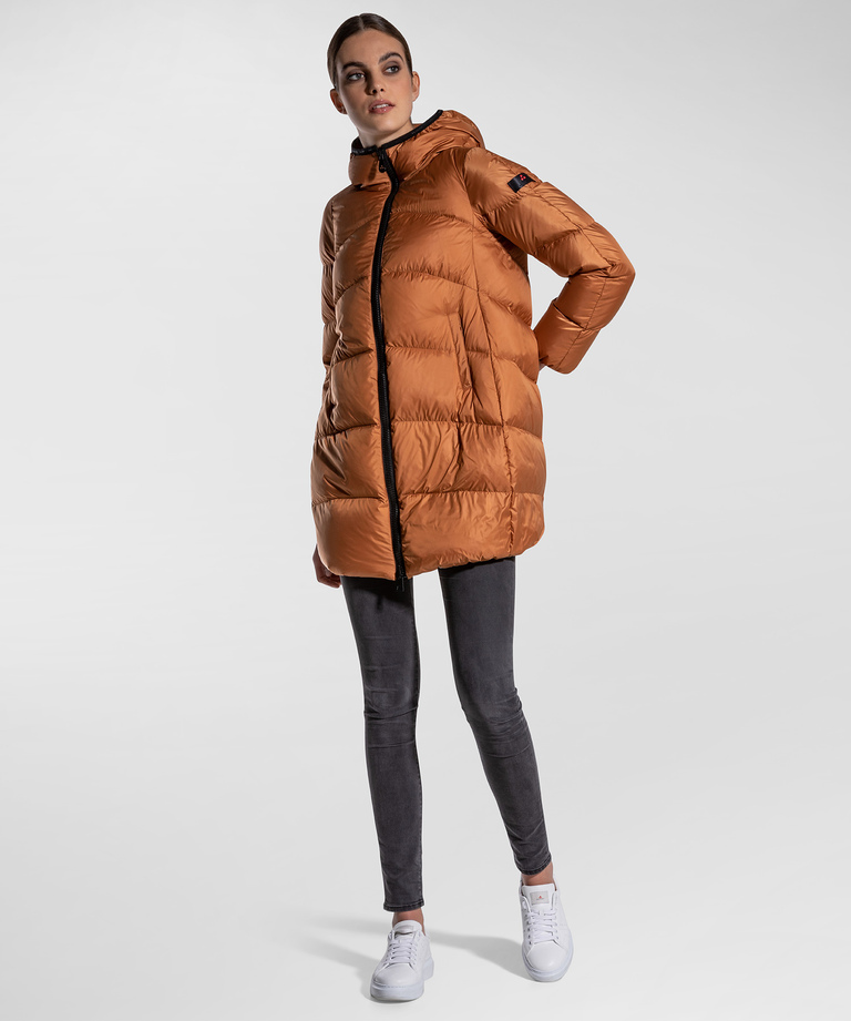 Long down jacket in recycled fabric - Eco-Friendly Clothing | Peuterey