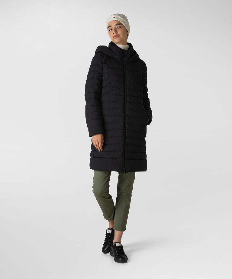 Comfortable down jacket in bi-stretch fabric - Winter jackets for Women | Peuterey