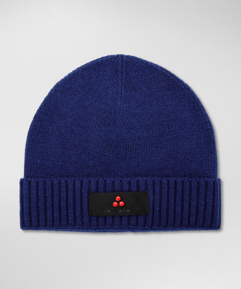 Wool blend knitted hat - Winter clothing for men | Peuterey