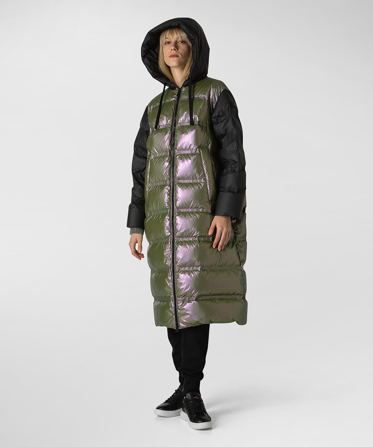 Long, two-colour down jacket - Parkas & Trench Coats | Peuterey