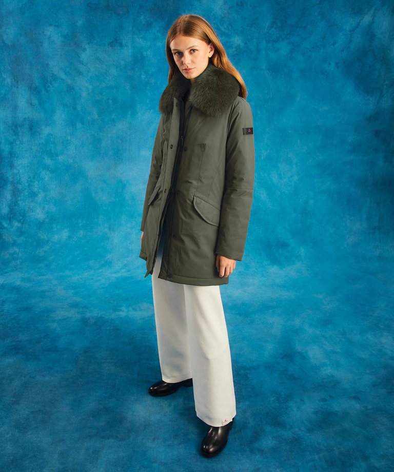 Slim jacket with fur - Jackets | Peuterey