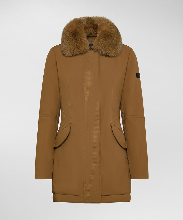 Slim jacket with fur - Women's Preview | Peuterey